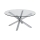 Soffbord LUCA 82 cm klarglas/silver