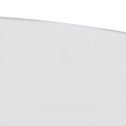 Soffbord LUCA 82 cm klarglas/silver