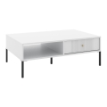 Soffbord LUE 104x68 cm vit/svart