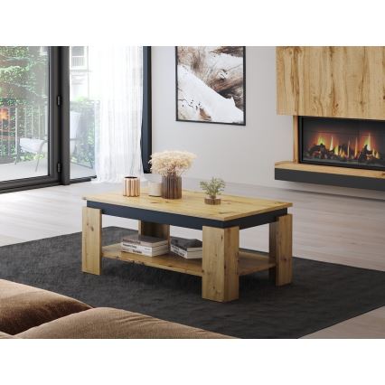 Soffbord LUNO ek artisan/svart