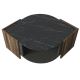 Soffbord MARBEL 40x75 cm brun/svart
