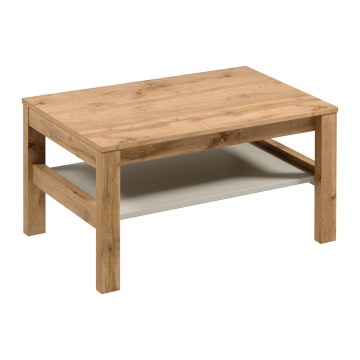Soffbord MENTA 90x45 cm ek wotan/grå