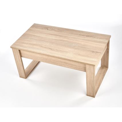 Soffbord med drawers NEA 52x110 cm beige/ek sonoma