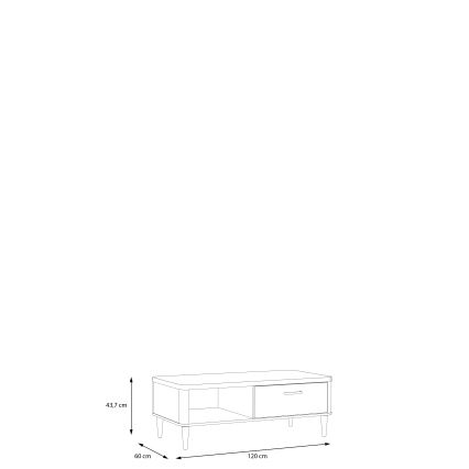 Soffbord NOR brun/beige