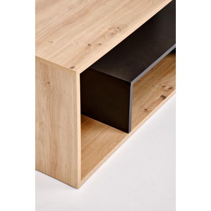 Soffbord NOTE 90x51 cm svart/ek artisan