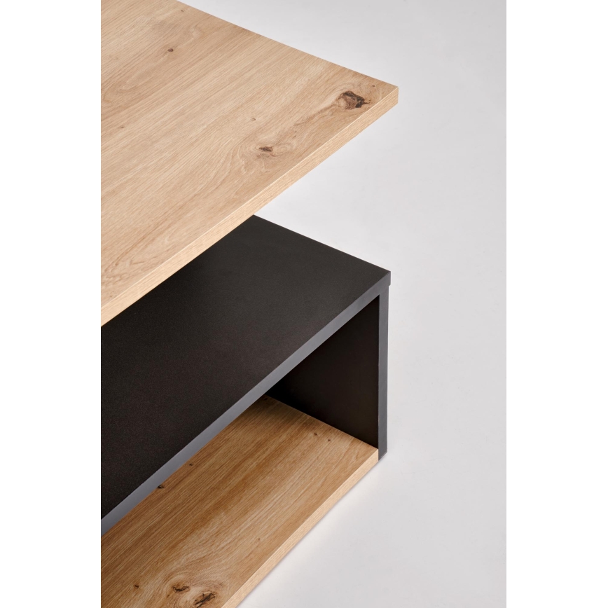 Soffbord NOTE 90x51 cm svart/ek artisan