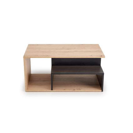 Soffbord NOTE 90x51 cm svart/ek artisan
