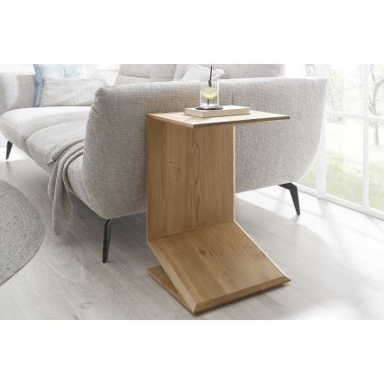 Soffbord med justerbar vertikal och horisontell inställning PRISM 60x40 cm i ek