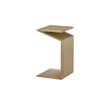 Soffbord med justerbar vertikal och horisontell inställning PRISM 60x40 cm i ek