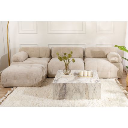 Soffbord PRIZMA 35x90 cm med marmordekor