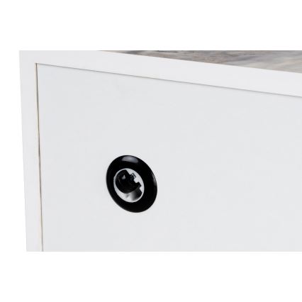 Soffbord PRIZMA 35x90 cm med marmordekor