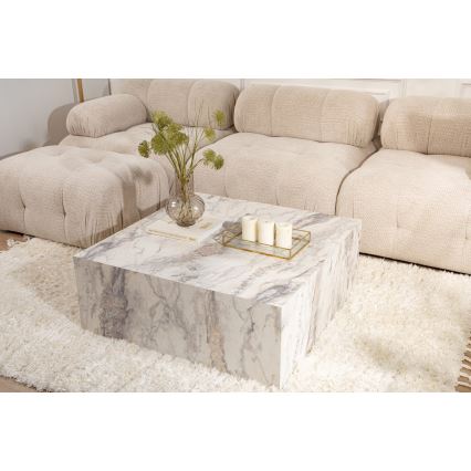 Soffbord PRIZMA 90x90 cm marmor