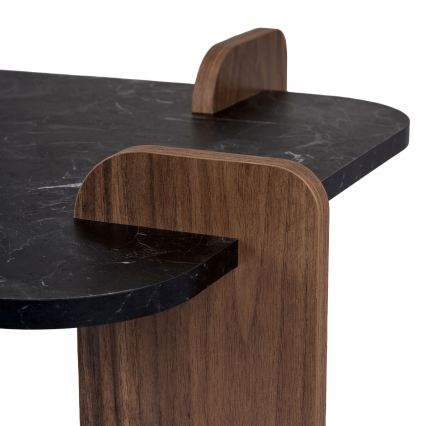 Soffbord PURO 120x60 cm valnöt/svart