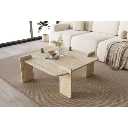 Soffbord PURO 90x90 cm i travertin