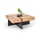Soffbord RADIX 100x100 cm svart/brun