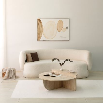 Soffbord REST, marmordekor, beige