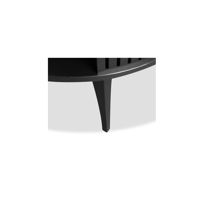 Soffbord ROENNI 44x75 cm svart/guld ek