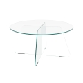 Soffbord SANOS 80 cm, klart glas