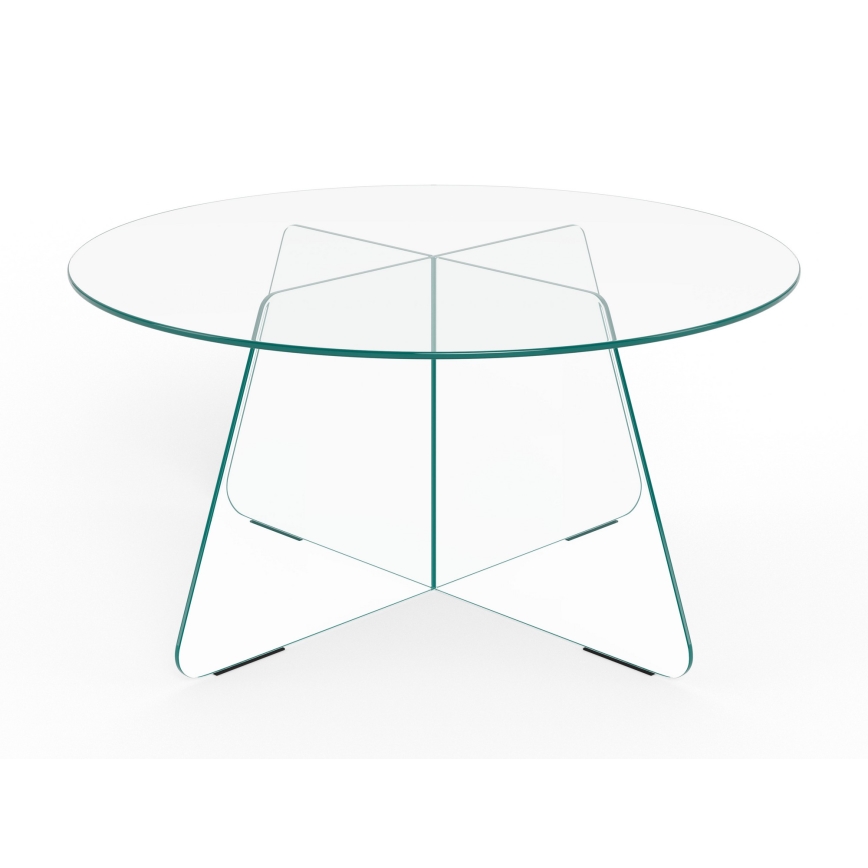 Soffbord SANOS 80 cm, klart glas
