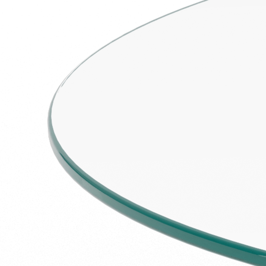 Soffbord SANOS 80 cm, klart glas