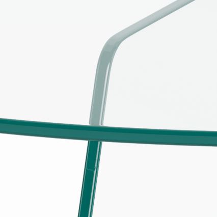 Soffbord SANOS 80 cm, klart glas