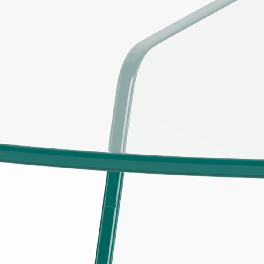 Soffbord SANOS 80 cm, klart glas