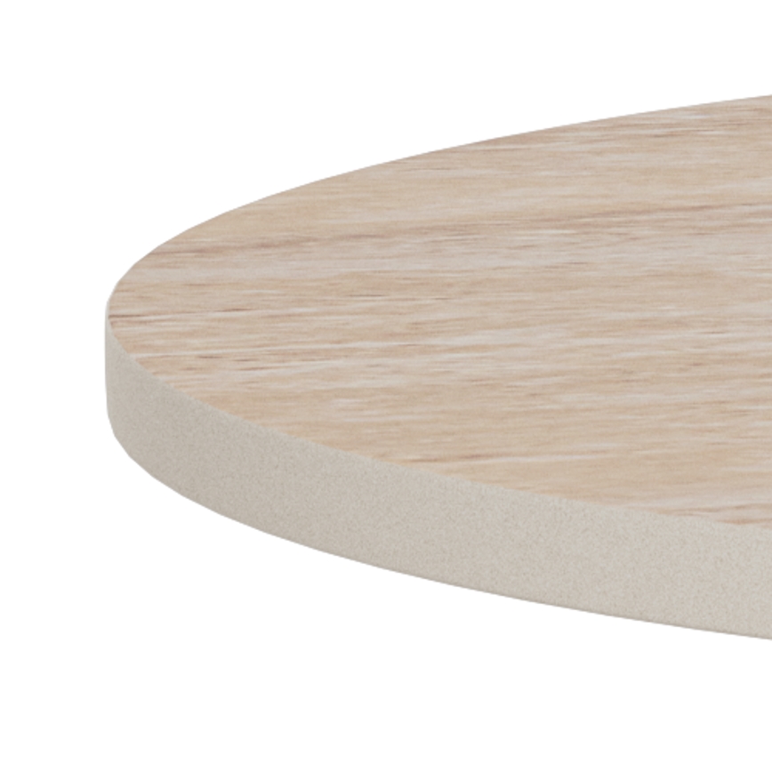 Soffbord SANTORINI Ø 45 cm travertin/grå/keramik