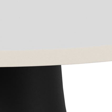 Soffbord SANTORINI Ø 45 cm travertin/svart/keramik