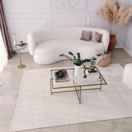 Soffbord SOL 35x94 cm guld/genomskinlig