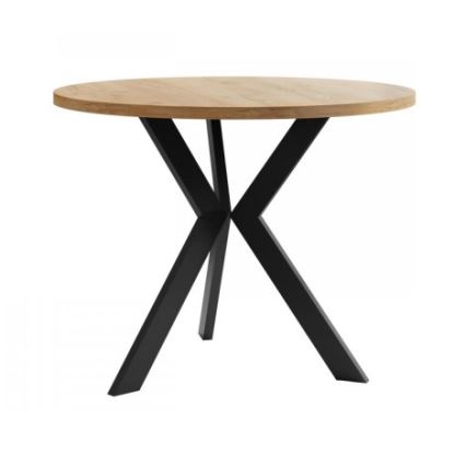 Konferensbord STK 50x65 cm svart/guldfärgad ek