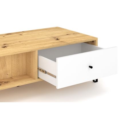 Soffbord SULA ek artisan/vit