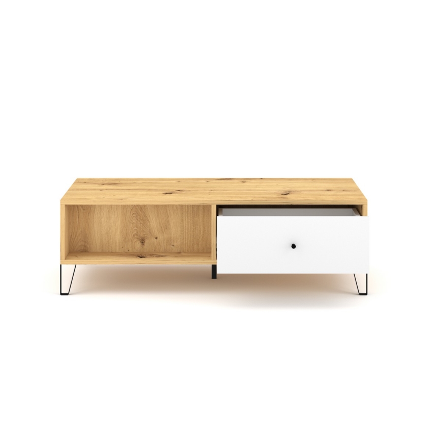 Soffbord SULA ek artisan/vit