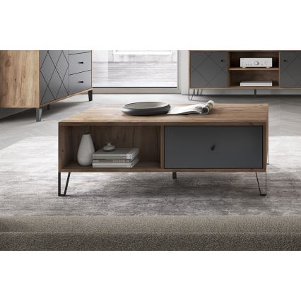 Soffbord SULA ek craft/svart