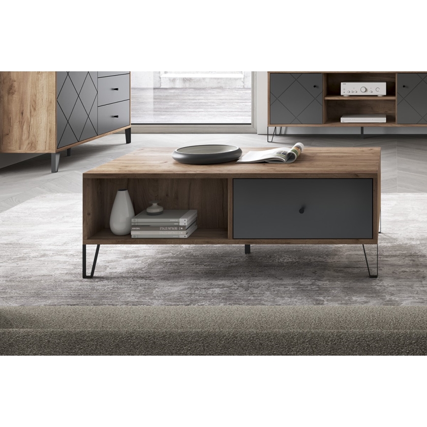 Soffbord SULA ek craft/svart