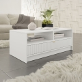Soffbord TIRENO 40x100 cm vit