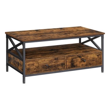 Soffbord TOREN brun/svart