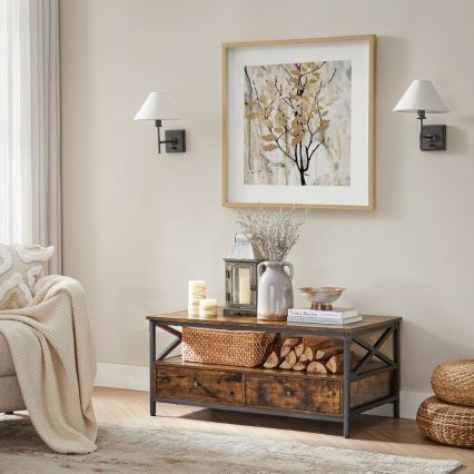 Soffbord TOREN brun/svart