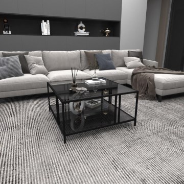 Soffbord URANUS 40x80 cm svart