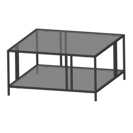 Soffbord URANUS 40x80 cm svart