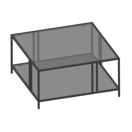 Soffbord URANUS 40x80 cm svart