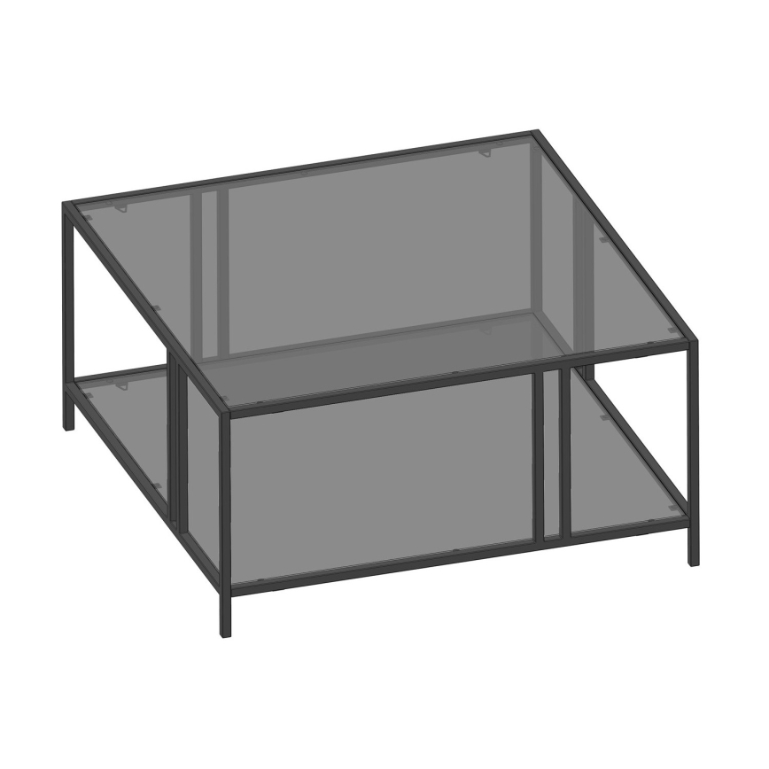 Soffbord URANUS 40x80 cm svart