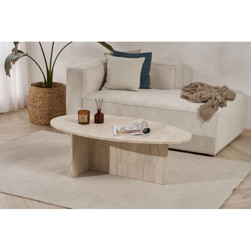 Soffbord VARUM 120x65 cm beige