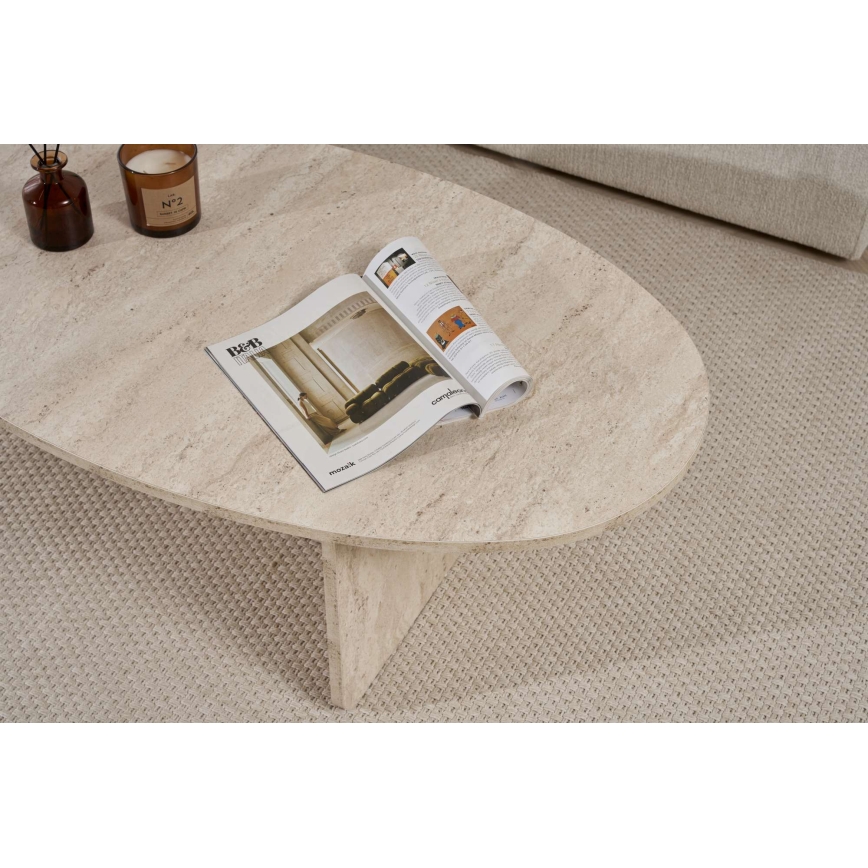 Soffbord VARUM 120x65 cm beige