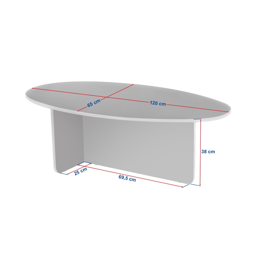 Soffbord VARUM 120x65 cm beige