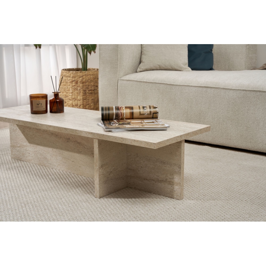 Soffbord VERUM 120x45 cm beige