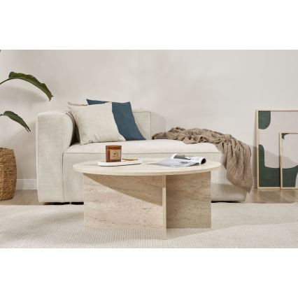 Soffbord VERUM Ø 90 cm, beige