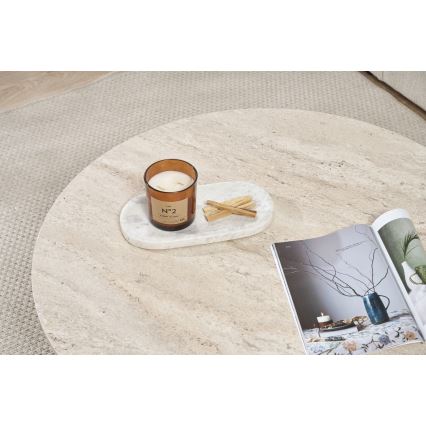 Soffbord VERUM Ø 90 cm, beige
