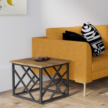 Soffbord WODA 42x53 cm brun/svart