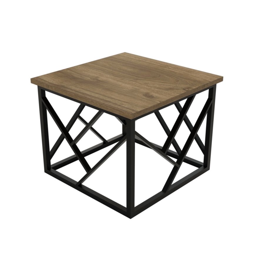 Soffbord WODA 42x53 cm brun/svart