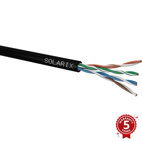 Solarix - Utomhus installation kabel CAT5E UTP PE Fca 100m IP67